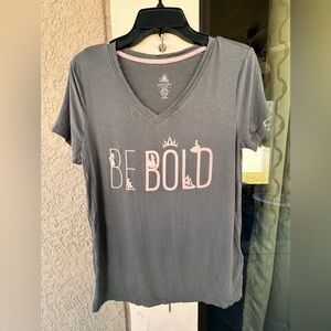Disney Parks Princesses Gray Be Bold Top